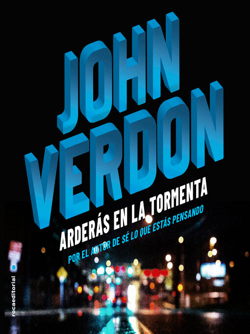 Title details for Arderás en la tormenta by John Verdon - Available